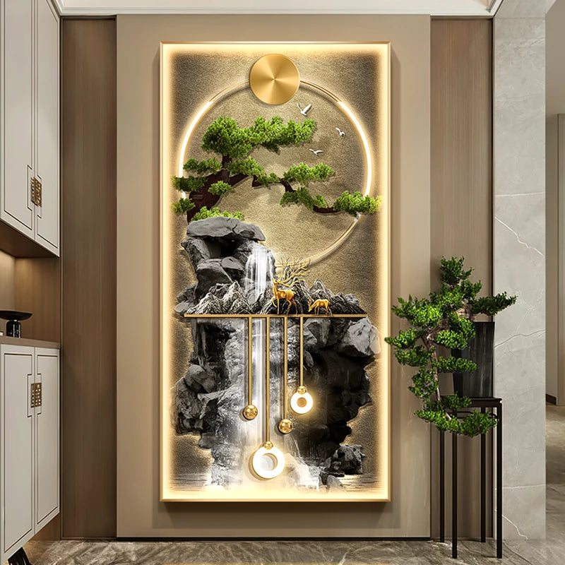 Modern LED Wall Lamp with Crystal Porcelain for Indoor Living Room & Corridor Decoration