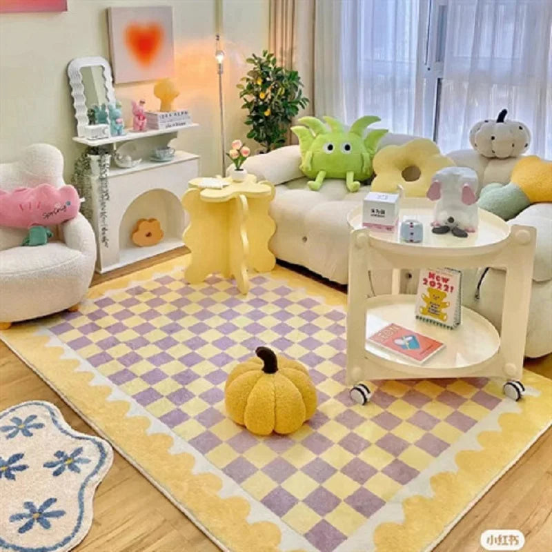 Imitation Cashmere Carpet for Bedroom and Living Room - Non-Slip, Easy Care Home Decor