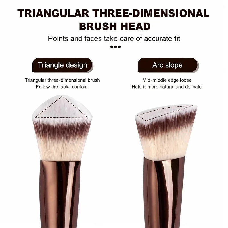 7pcs Makeup Brush Set with Soft Synthetic Bristles - Face & Contour