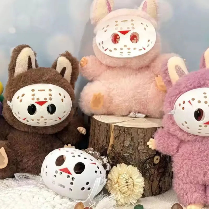 Labubu Mask Doll Costume Accessories for 17cm Collectible Soft Toys Halloween Decor