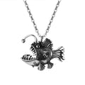 Viking Wolf Tooth Pendant Necklace with Stainless Steel Chain - Rock Hip Hop Jewelry