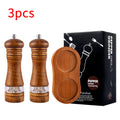 Manual Pepper Grinder with Acrylic and Rubber Wood, Ceramic Core - Seasoning Mill