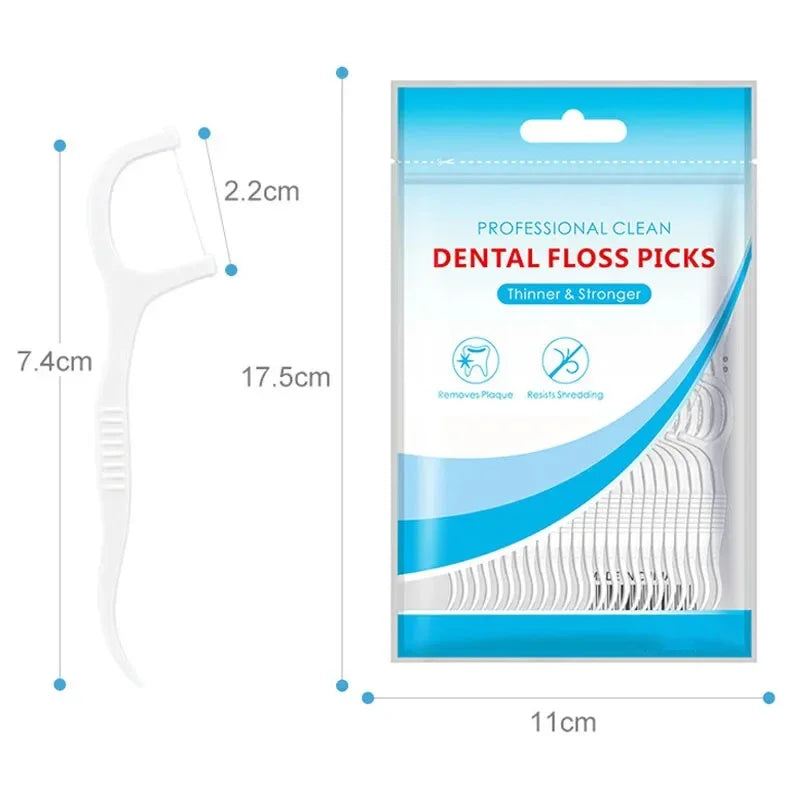 150pcs Dental Floss Picks Interdental Tooth Cleaner Flossers Set
