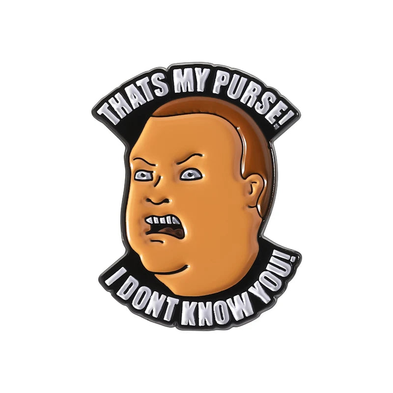 That's My Purse Enamel Pin Funny Boy Cartoon Brooch Lapel Backpack Badge Gift