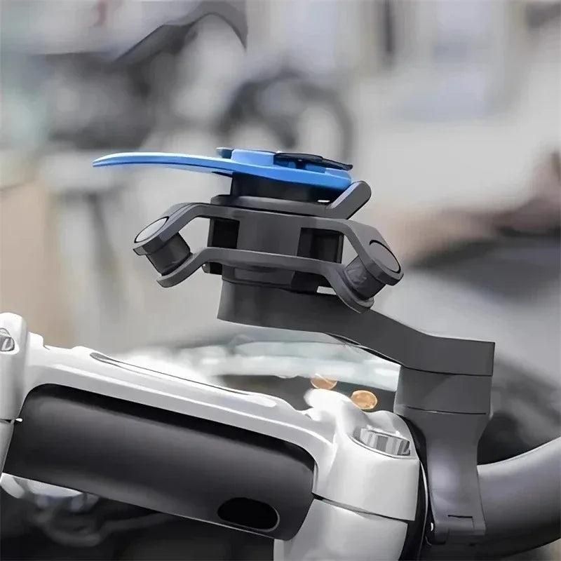 Shock-Resistant Bicycle Phone Holder with Anti-Vibration Damper & Quick Lock Handlebar Mount