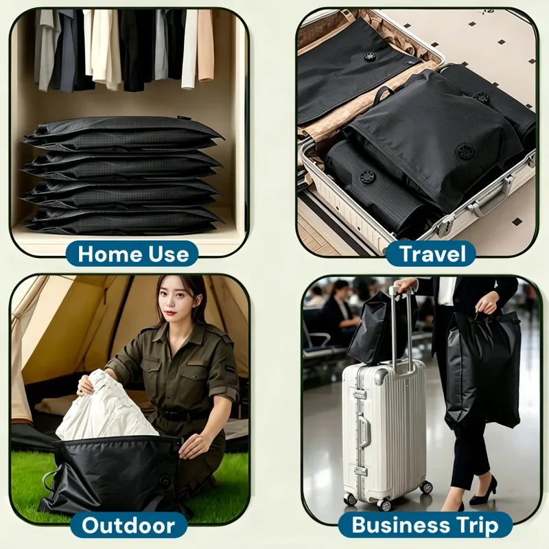 Travel Suitcase Vacuum Compression Storage Bags Waterproof Luggage Organizer