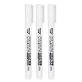 Set of 1-6 Waterproof Oily White Marker Pens for Fabric Wood Leather Graffiti