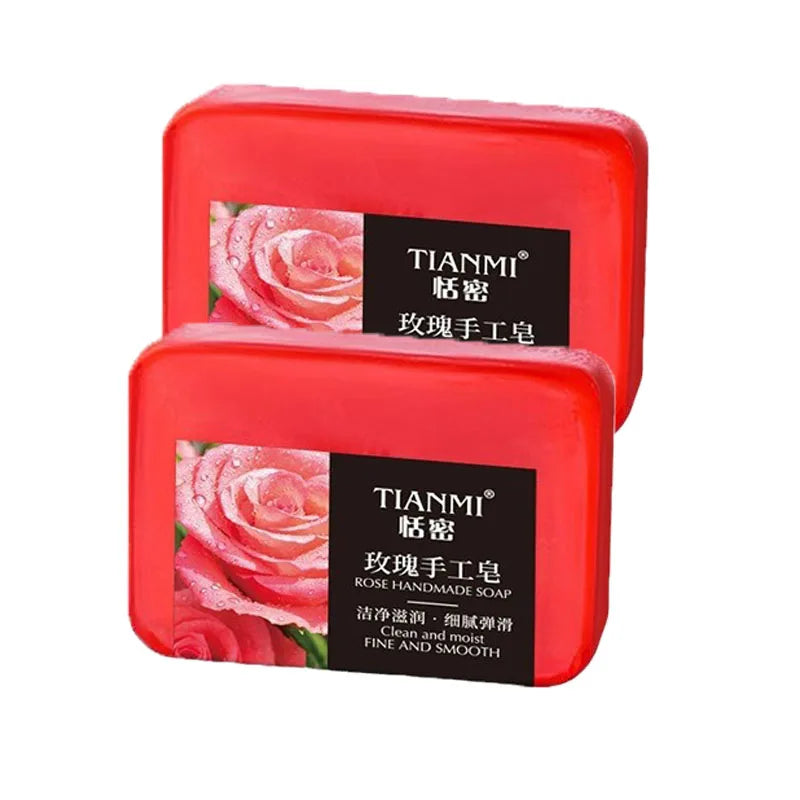 Rose Essential Oil Soap for Face & Body - Hydrating Long-Lasting Fragrance