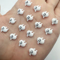 Halloween Nail Art Charms Black Bat Resin Decorations for DIY 3D Manicure