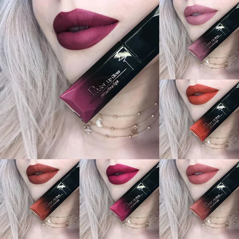 Waterproof Matte Lipstick Liquid Lip Gloss for Long-Lasting Lip Makeup