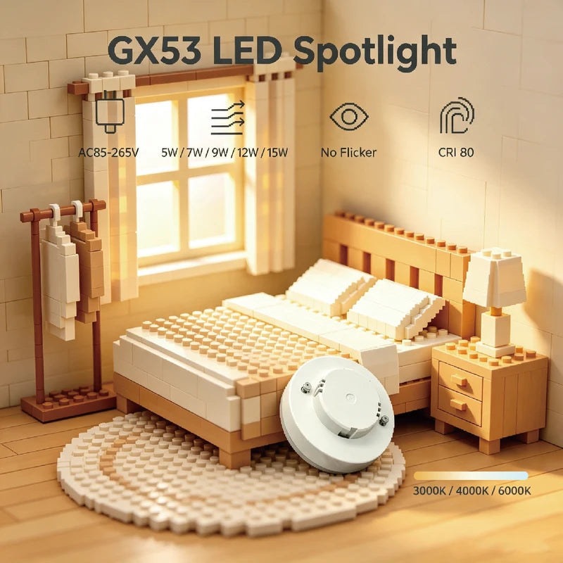 20PCS LED Spotlight Set AC85-265V 5W-15W Wardrobe & Mount Light - Multiple Colors