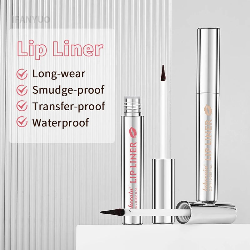 Long Lasting Waterproof Lip Stain & Lip Liner - Matte, Pointed End, 4 Colors