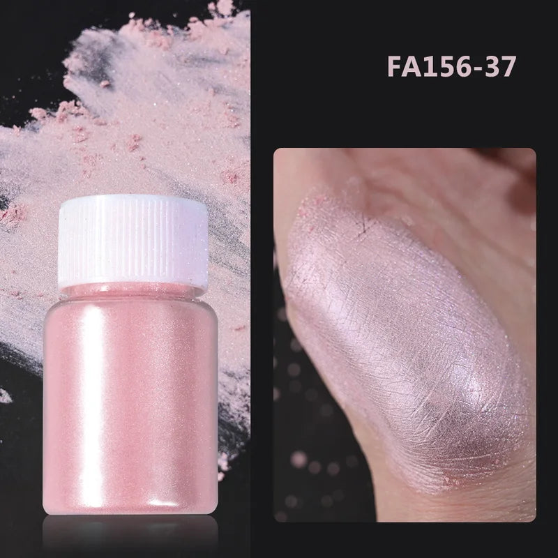 Nail Art Glitter Powder Set - Mirror Effect, Gradient, Aurora Dust, 10g