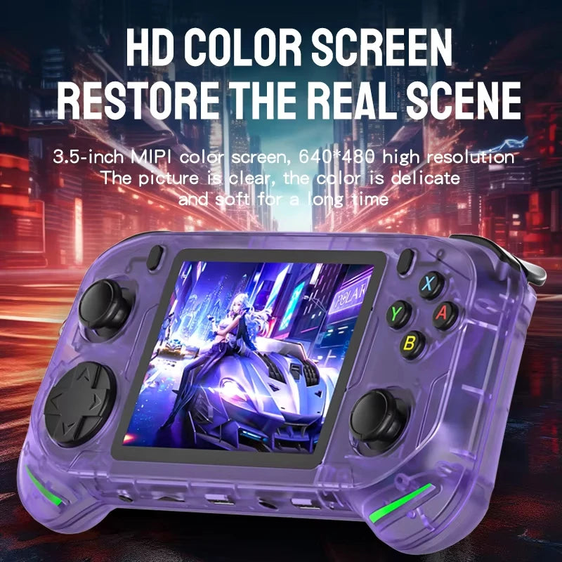 Retro Handheld Game Console 3.5 Inch IPS Screen 64GB Portable Video Player