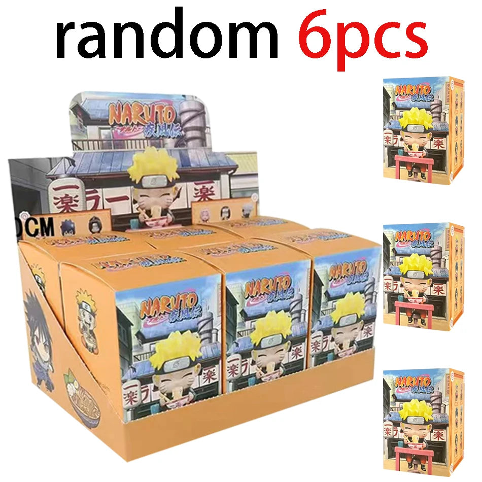 Anime Action Figures - Naruto Sasuke Kakashi PVC Miniatures, Series Blind Box Gift