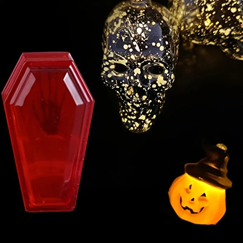 Halloween Silicone Resin Mold Set - Coffin-Shaped Storage Box & DIY Decoration Casting Mold