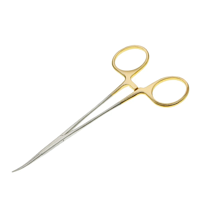 Microvascular Hemostatic Forceps Set - Stainless Steel, 12.5cm, Multiple Colors
