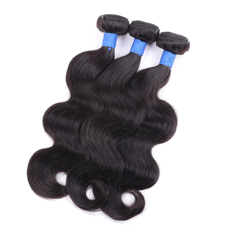 Body Wave Human Hair Extensions 38-40 Inch Double Drawn Brazilian Remy Bundles