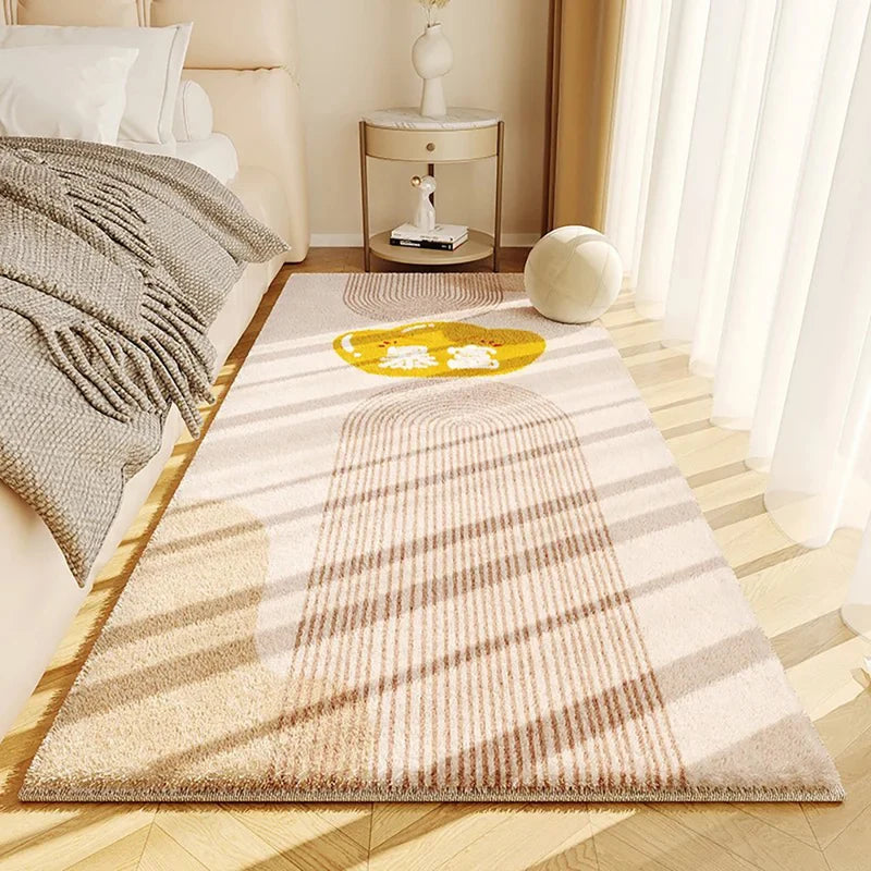 Faux Cashmere Fluffy Rug - Non-Slip Living Room Bedroom Home Decor