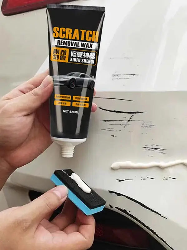 Car Scratch Repair Wax 120ml - Surface Restoration and Gloss Enhancement