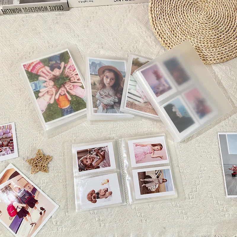 Multi-Size Transparent Photo & Card Album for Collectibles, 3-7 Inch Variants