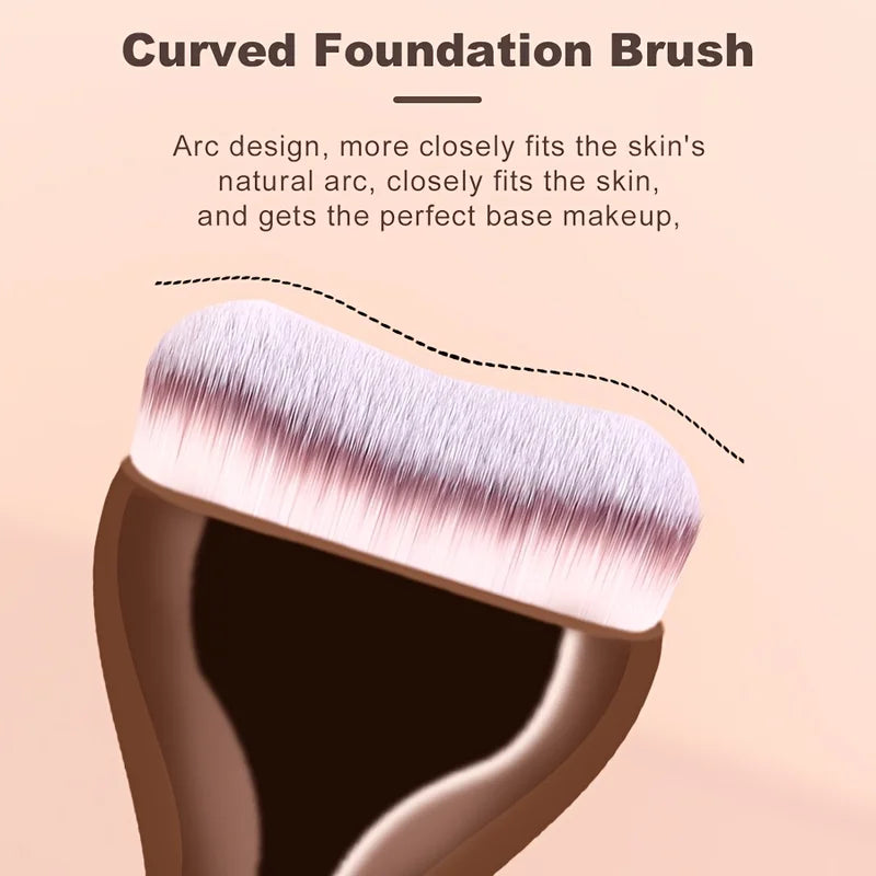15-Piece Makeup Brush Set with Foundation, Blush, Eye Brushes - Color Handle Options