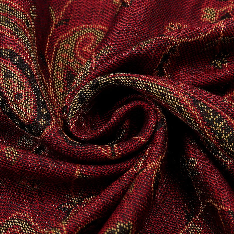 Wholesale Pashmina Scarf Wrap Paisley Jacquard Shawl Vintage Cotton Wrap