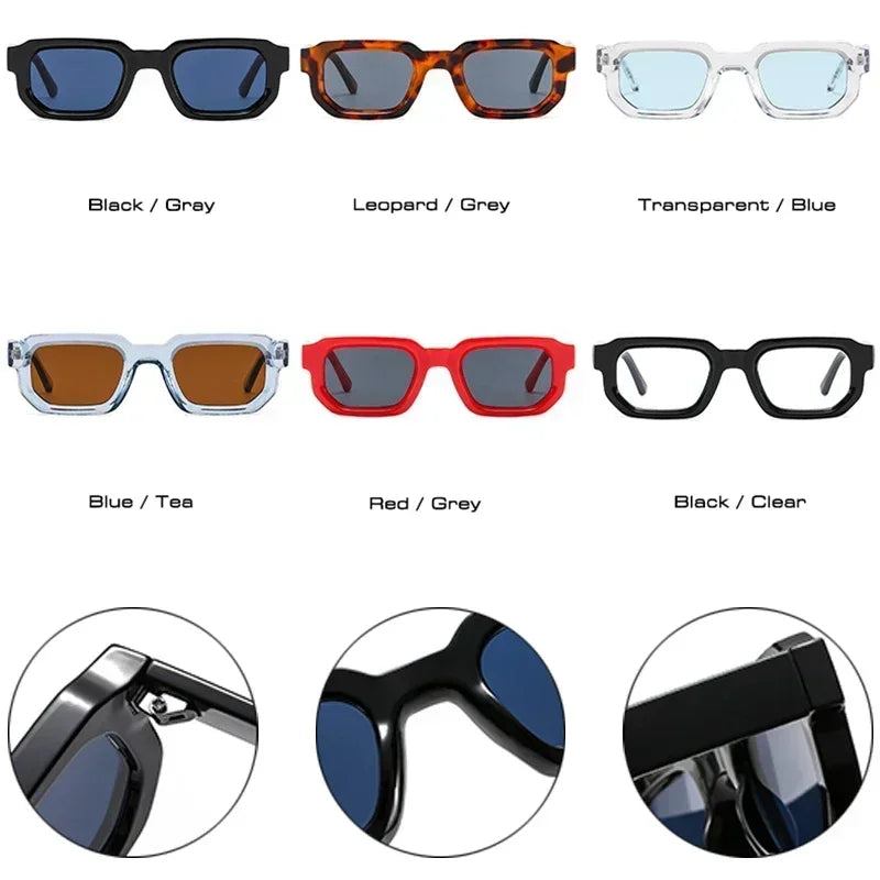 Square Sunglasses for Women & Men UV400 Retro Fashion Shades