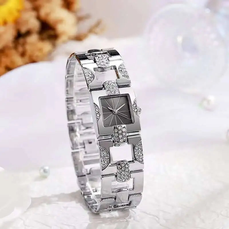 Fashion Square Rhinestone Women Watches Quartz Watch for Girls - Multiple Colors