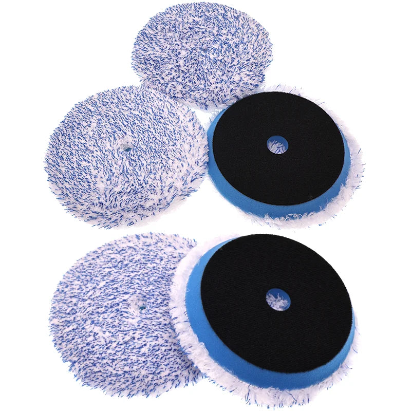Microfiber Finishing Disc Pack for Car Detailing - 3/5/1 Pieces, 5 Inch Polishing Pads