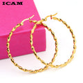 Big Hoop Earrings for Women Gold Silver Rose Gold Bohemian Circle Jewelry Party Accessory
