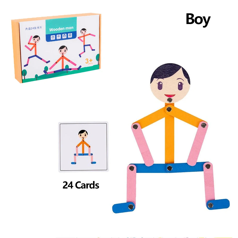 Wooden Puzzle Toys for Children Educational Fine Motor Skills Development
