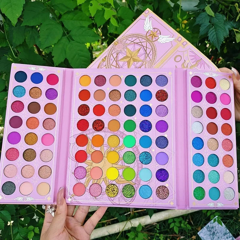 Colorful Eyeshadow Palette with 96 Colors - Shimmer, Matte, Sequin for Creative Makeup