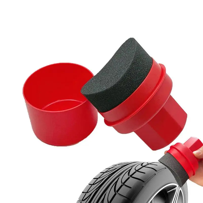Car Tire Shine Applicator Brush Soft Foam Pad for Vehicle Waxing and Dressing