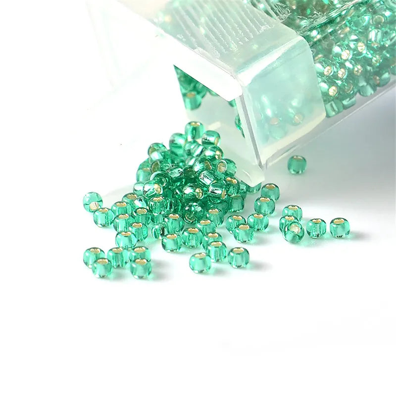 1000pcs Glass Seed Beads for Jewelry Making - Silver Lined Round 11/0 Beads