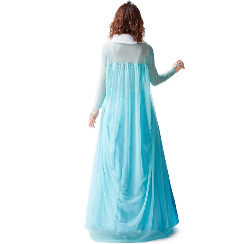 Kids Halloween Carnival Princess Costume Elsa Anna Fancy Dress for Girls