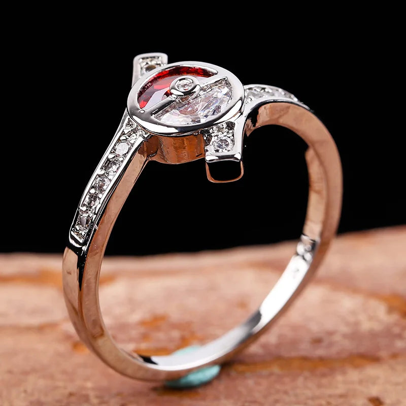 Delicate Synthetic Zircon Ring for All Seasons - Fashionable Gift Jewelry