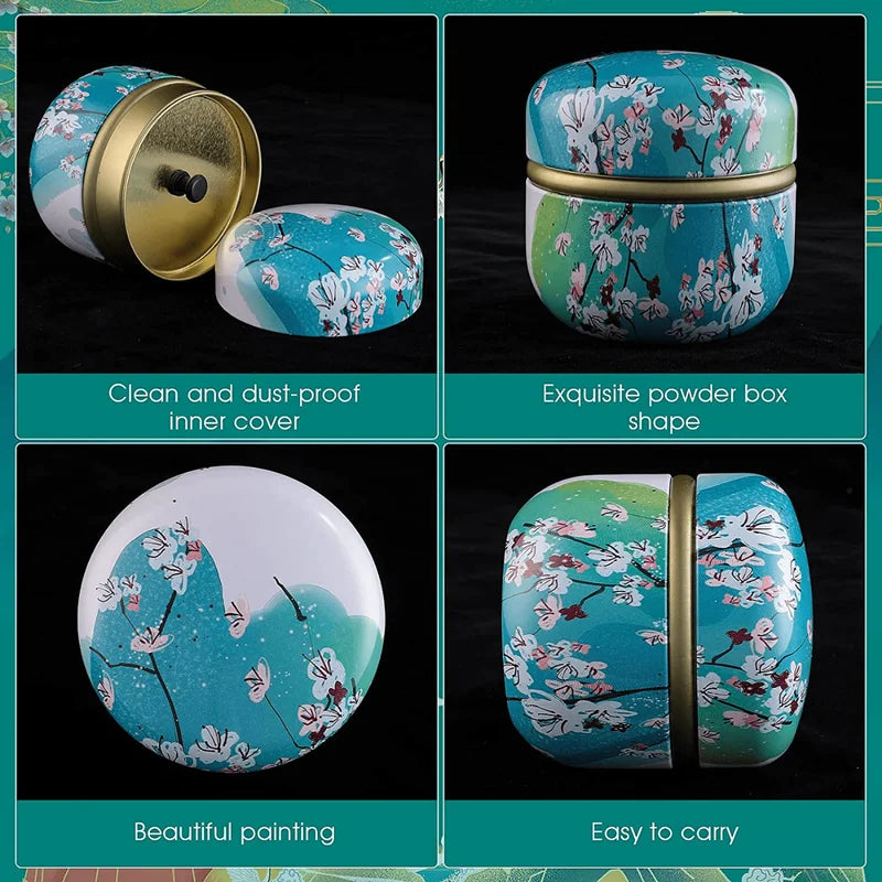 Portable Makeup Puff and Powder Container for Travel and Home Use