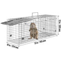Humane Animal Trap Cage for Cats, Squirrels, Raccoons, and Small Wildlife