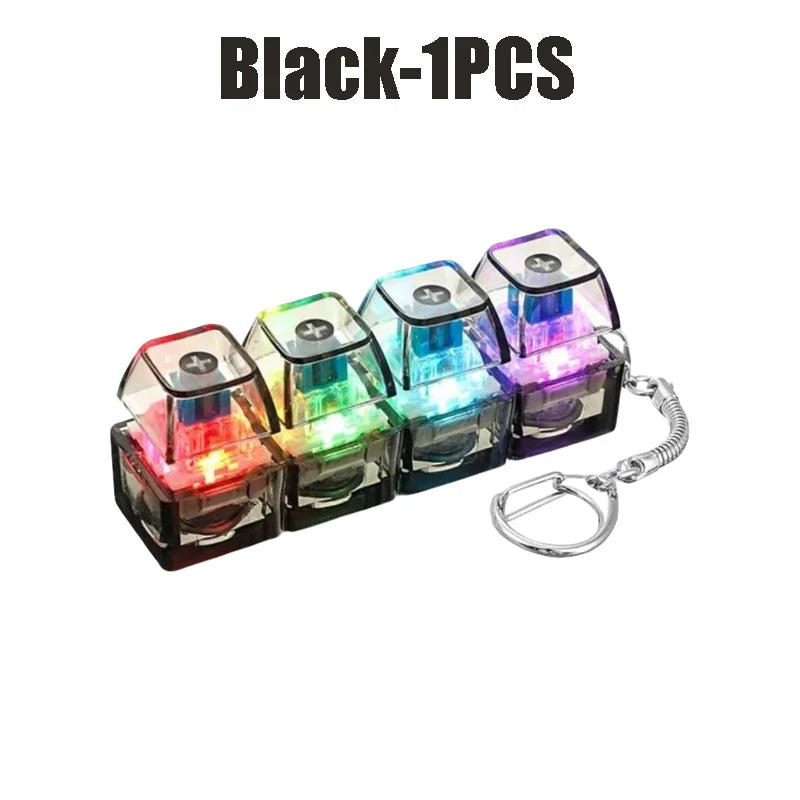 LED Light-Up Keychain Stress Relief Fidget Toy for Anxiety and Desk Decor