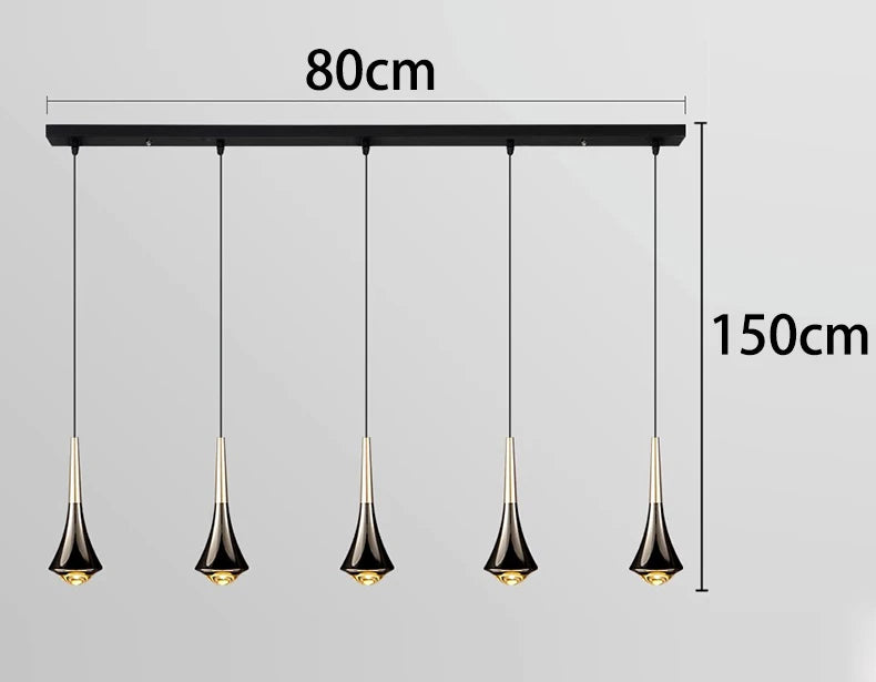 Modern LED Pendant Light for Living & Dining Rooms - Adjustable Indoor Lighting