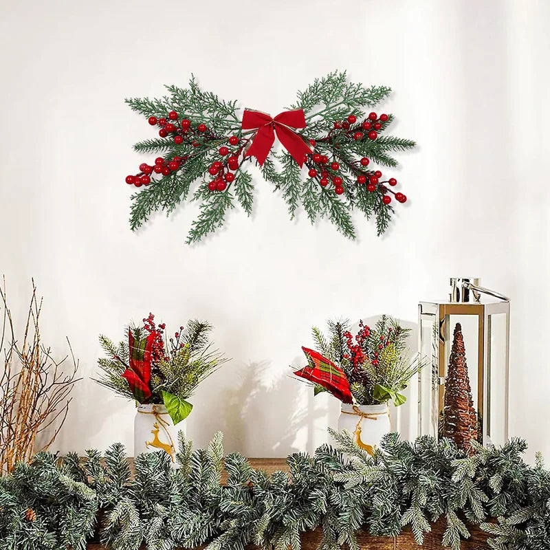 Artificial Berry Christmas Wall Hanging Decor for Holiday & Wedding