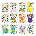 Puzzle Sticker Set for Phone Laptop Luggage Skateboard Kids Gift - 6/12 Sheets