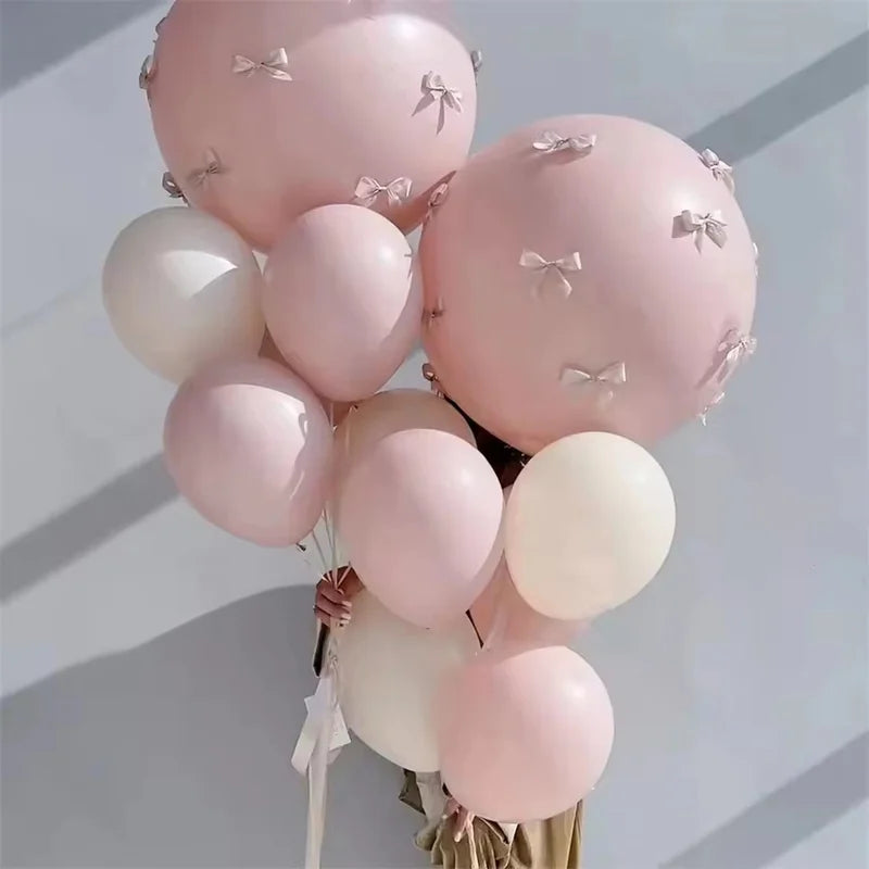 Pink Latex Balloons Set - 10 Inch & 16 Inch for Birthday Wedding Baby Shower Decor