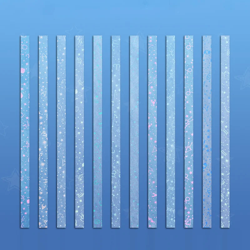 Glow in The Dark Origami Paper Strips for DIY Lucky Stars - Multi Colors