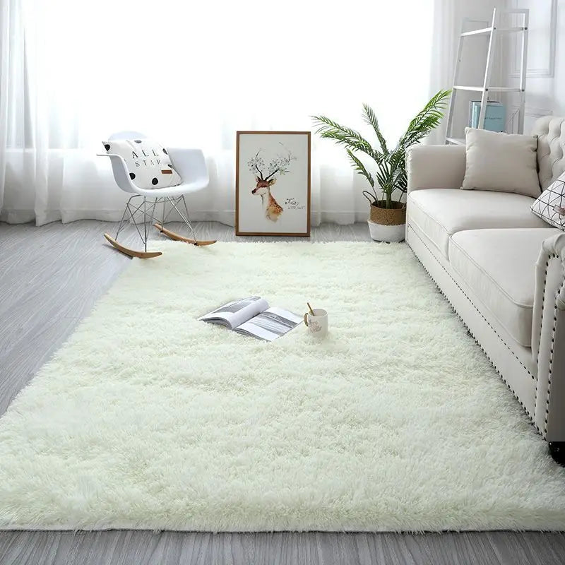 Living Room & Bedroom Area Rug - Soft Fluffy Floor Mat for Home Decoration