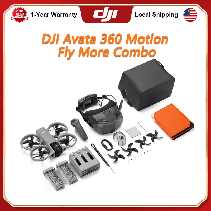 DJI Avata 360 Motion FPV Drone with 8K 360° Camera, Goggles & Motion Controller