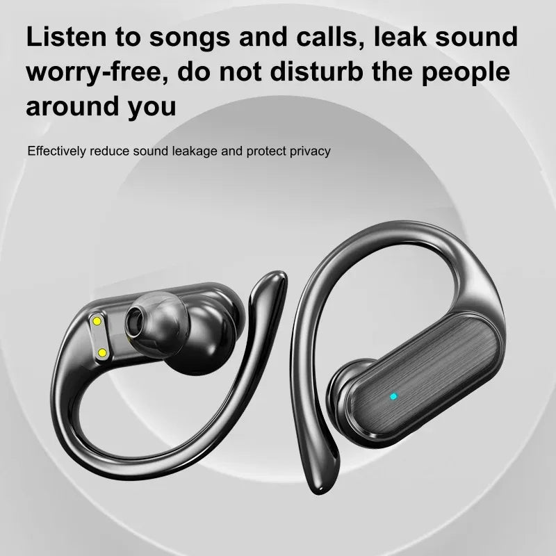 Open-Ear Wireless Earbuds with LED Power Display Sport Headset