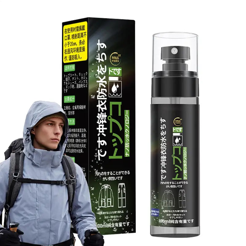 Waterproof Fabric Spray 100ml - Eco-Friendly Water & Stain Protector for Shoes, Jackets, Tents