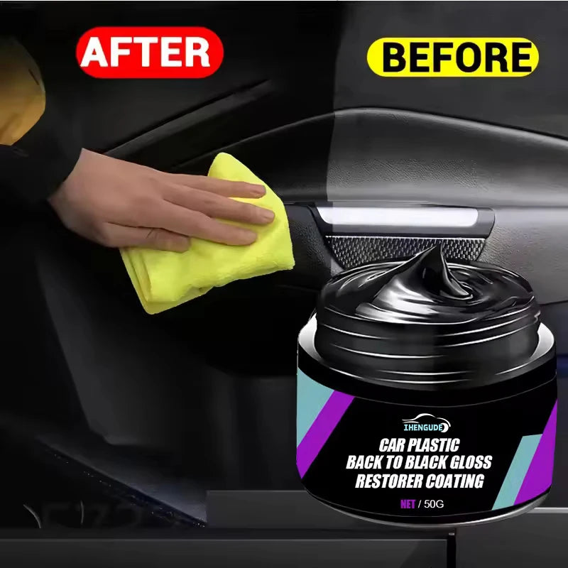 Car Leather and Plastic Repair Wax - Interior Renovation & Shine